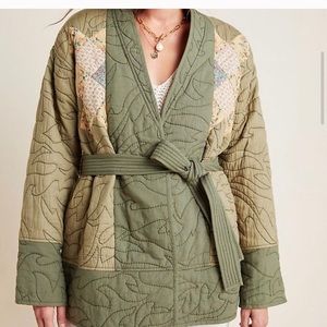 NWT Anthropologie Quilted Patchwork Kimono XS